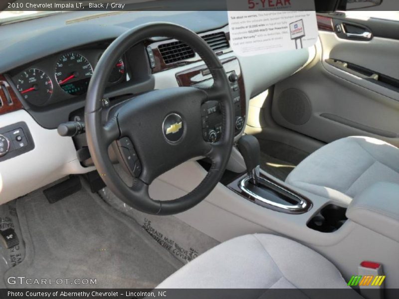 Black / Gray 2010 Chevrolet Impala LT