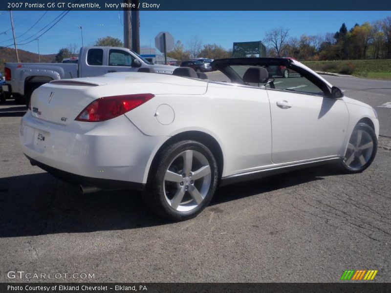 Ivory White / Ebony 2007 Pontiac G6 GT Convertible