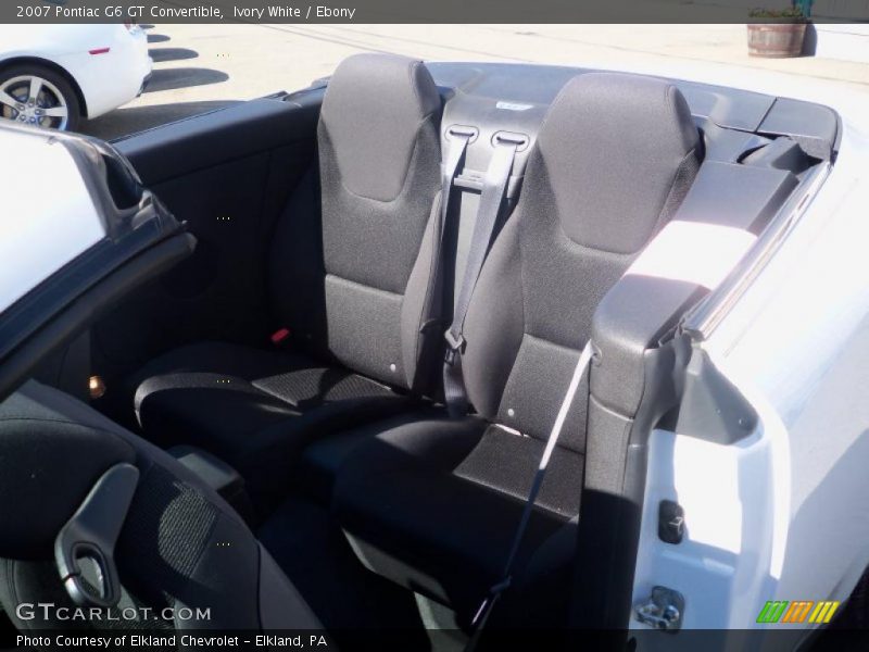 Ivory White / Ebony 2007 Pontiac G6 GT Convertible