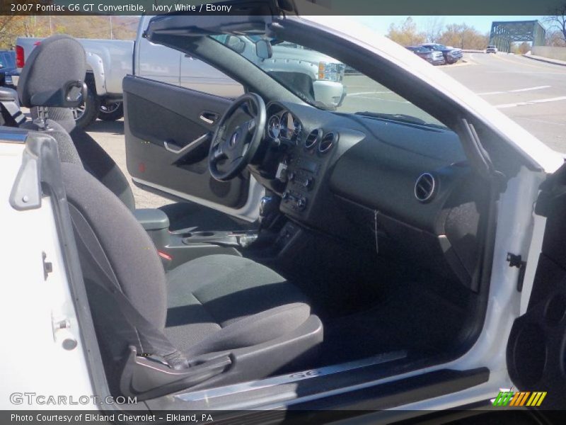 Ivory White / Ebony 2007 Pontiac G6 GT Convertible