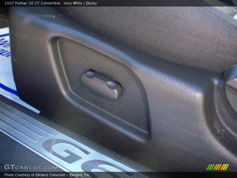 Ivory White / Ebony 2007 Pontiac G6 GT Convertible
