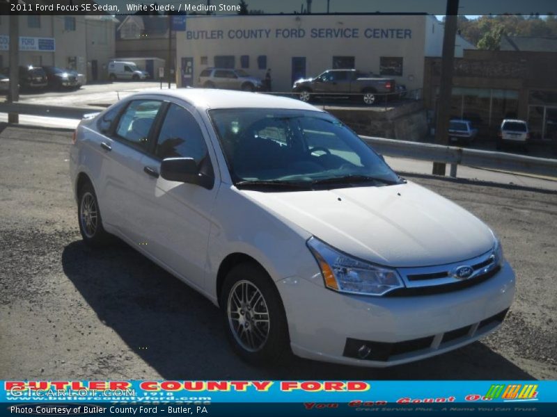 White Suede / Medium Stone 2011 Ford Focus SE Sedan