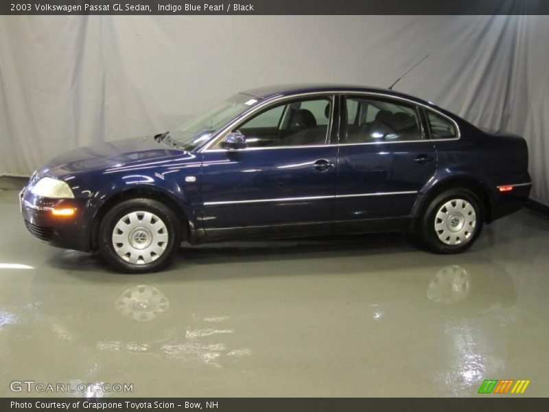 Indigo Blue Pearl / Black 2003 Volkswagen Passat GL Sedan