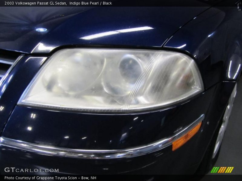 Indigo Blue Pearl / Black 2003 Volkswagen Passat GL Sedan