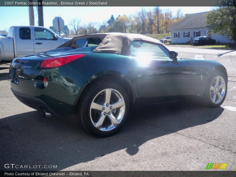 Envious Green / Steel/Sand 2007 Pontiac Solstice Roadster