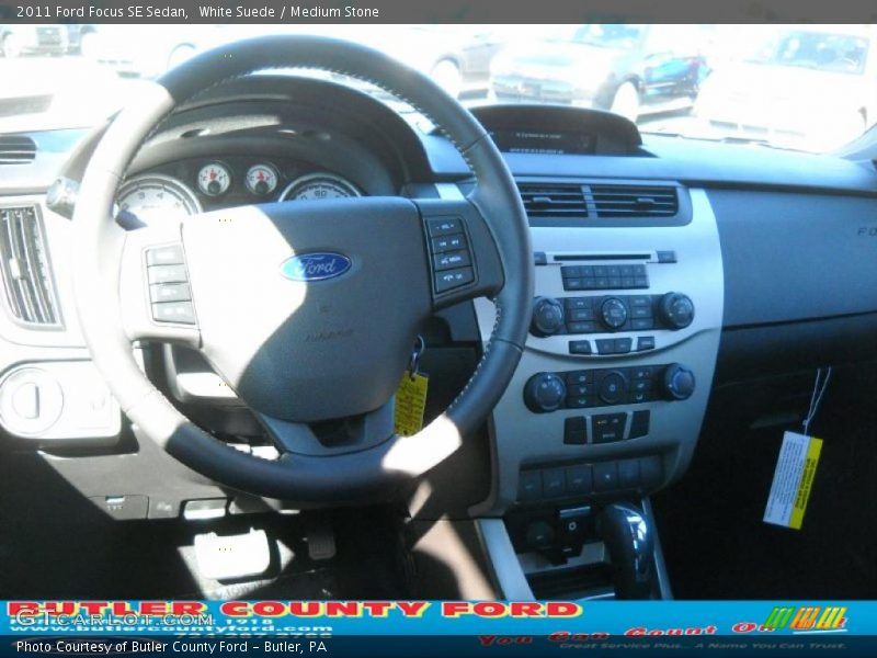 White Suede / Medium Stone 2011 Ford Focus SE Sedan