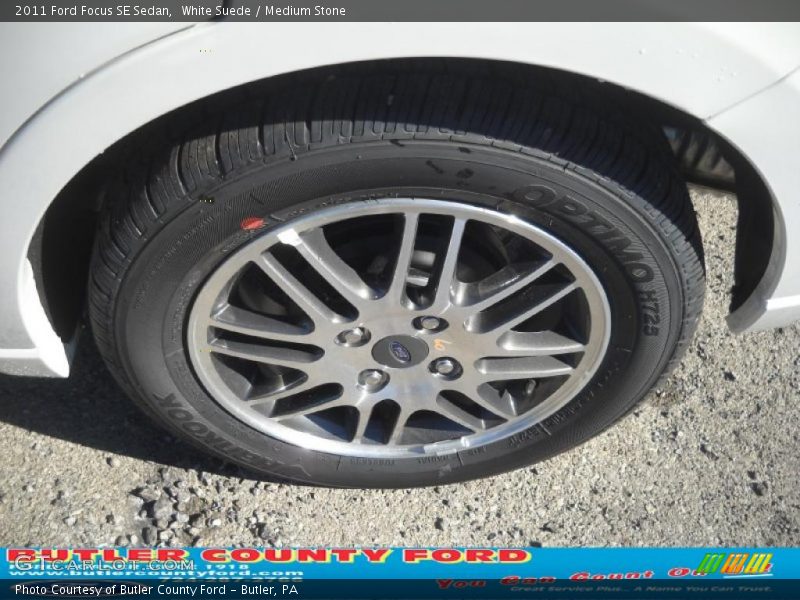 White Suede / Medium Stone 2011 Ford Focus SE Sedan