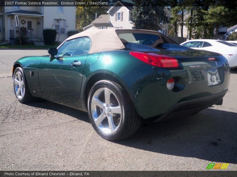 Envious Green / Steel/Sand 2007 Pontiac Solstice Roadster