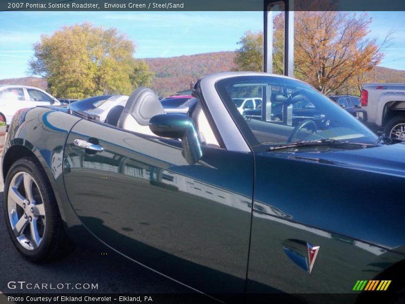 Envious Green / Steel/Sand 2007 Pontiac Solstice Roadster