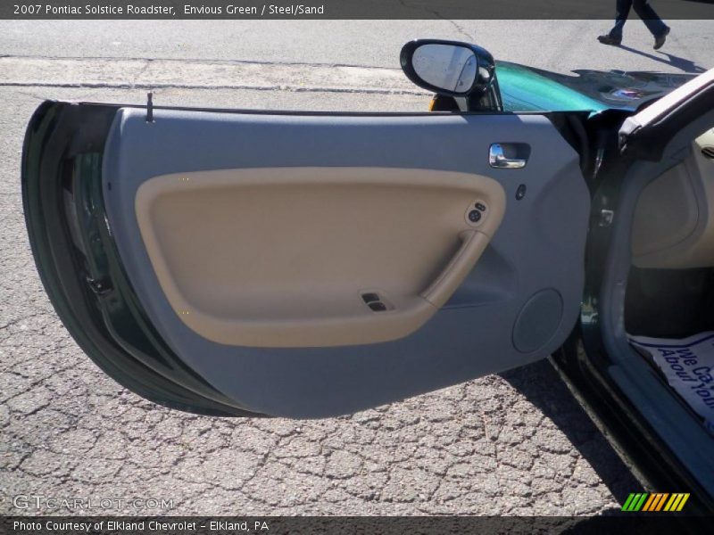 Envious Green / Steel/Sand 2007 Pontiac Solstice Roadster