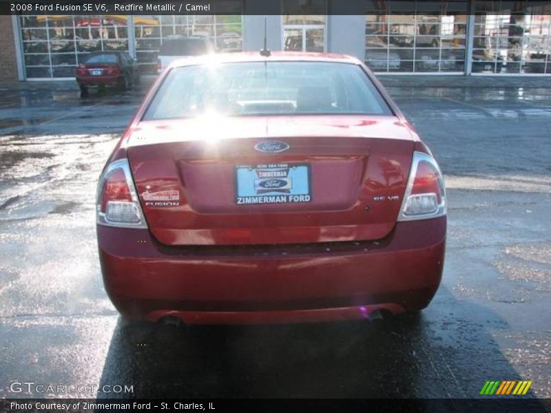 Redfire Metallic / Camel 2008 Ford Fusion SE V6