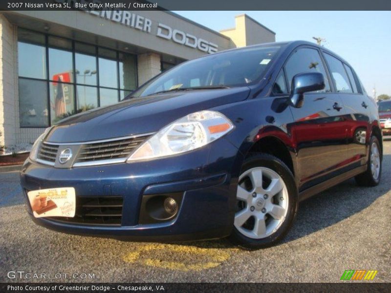 Blue Onyx Metallic / Charcoal 2007 Nissan Versa SL