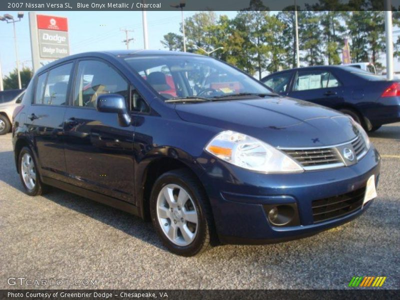 Blue Onyx Metallic / Charcoal 2007 Nissan Versa SL