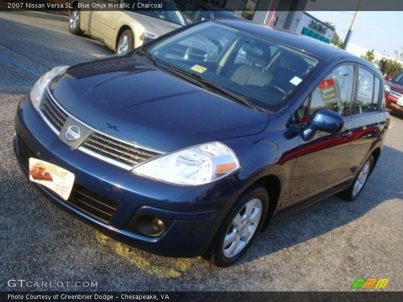 Blue Onyx Metallic / Charcoal 2007 Nissan Versa SL