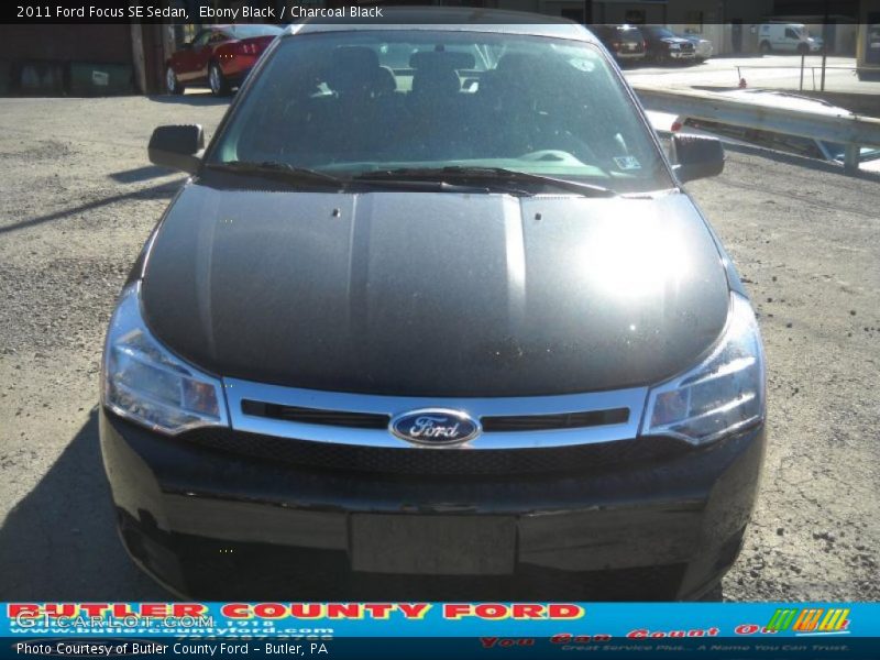 Ebony Black / Charcoal Black 2011 Ford Focus SE Sedan