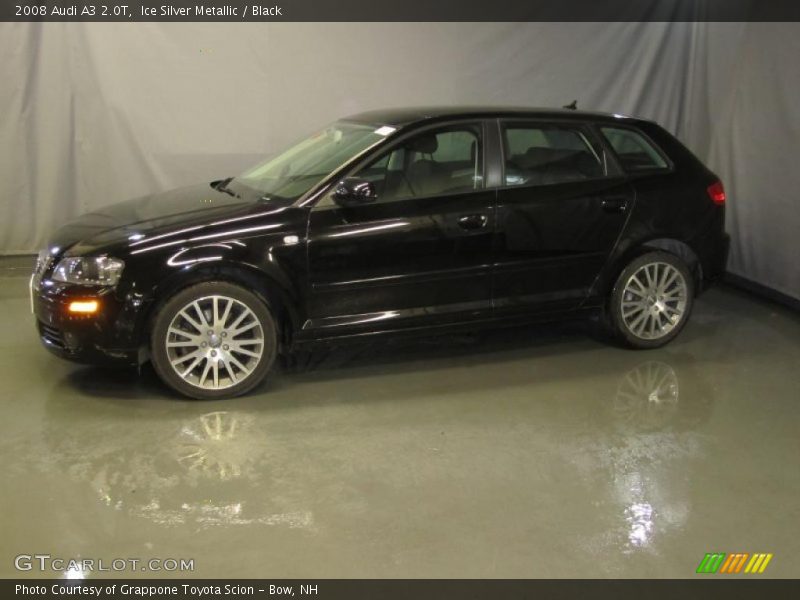 Ice Silver Metallic / Black 2008 Audi A3 2.0T