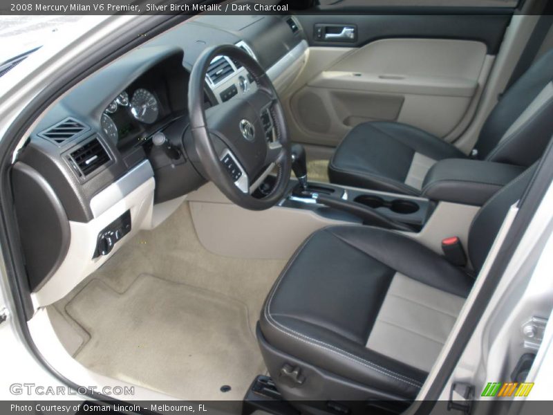 Silver Birch Metallic / Dark Charcoal 2008 Mercury Milan V6 Premier