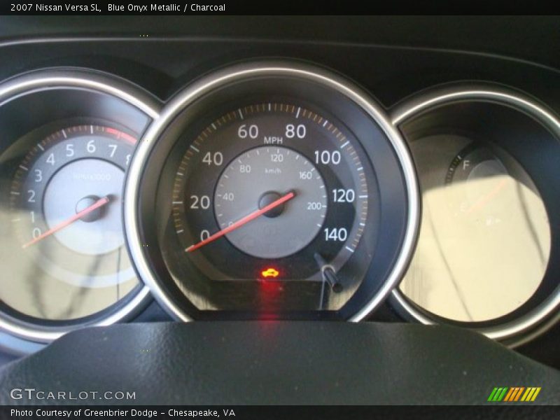 Blue Onyx Metallic / Charcoal 2007 Nissan Versa SL