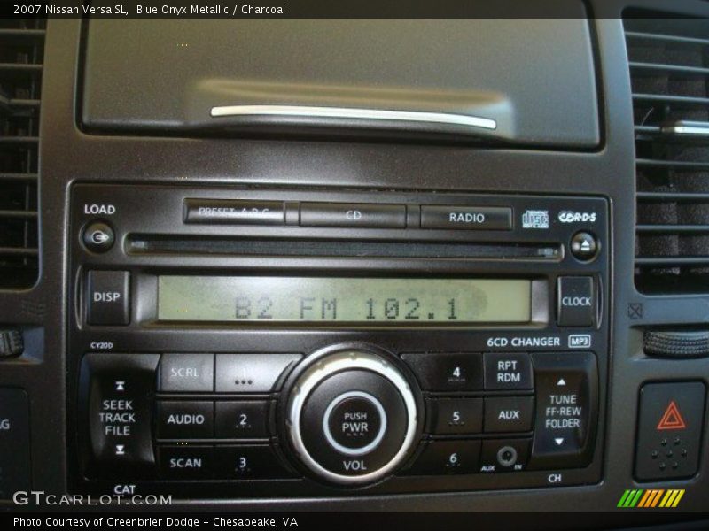 Blue Onyx Metallic / Charcoal 2007 Nissan Versa SL