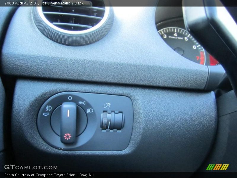 Ice Silver Metallic / Black 2008 Audi A3 2.0T