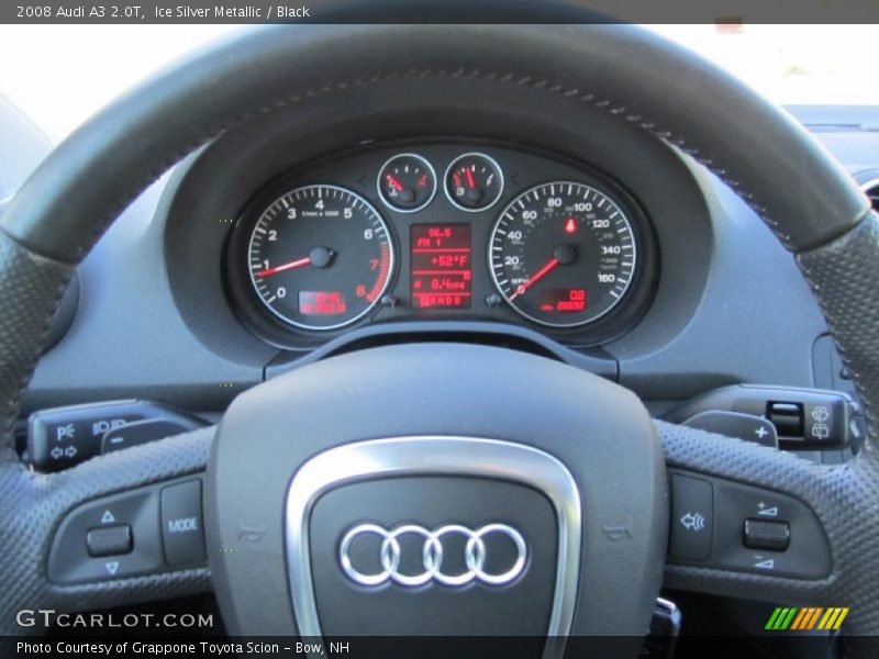 Ice Silver Metallic / Black 2008 Audi A3 2.0T