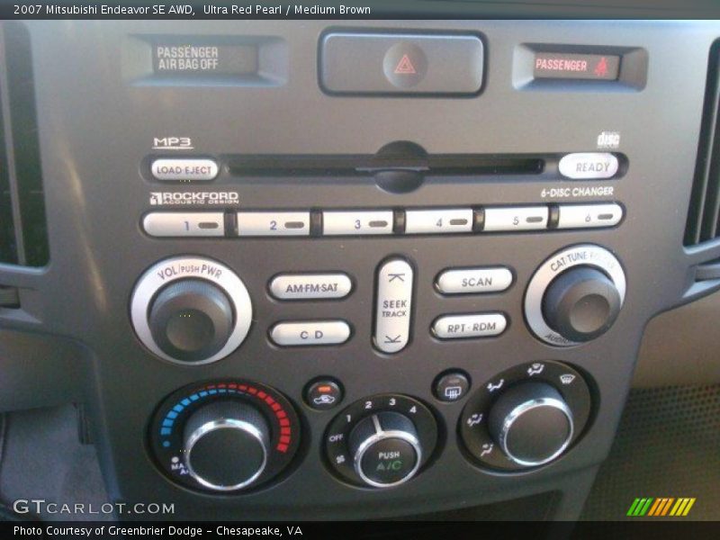 Ultra Red Pearl / Medium Brown 2007 Mitsubishi Endeavor SE AWD