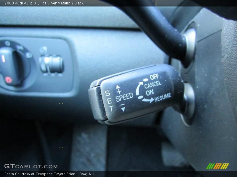 Ice Silver Metallic / Black 2008 Audi A3 2.0T