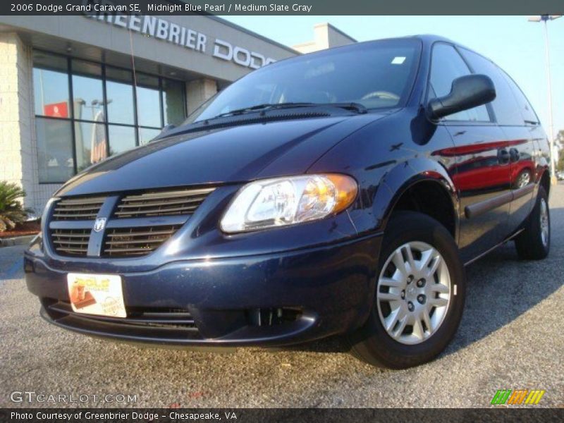 Midnight Blue Pearl / Medium Slate Gray 2006 Dodge Grand Caravan SE