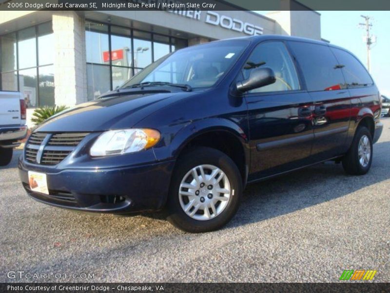 Midnight Blue Pearl / Medium Slate Gray 2006 Dodge Grand Caravan SE