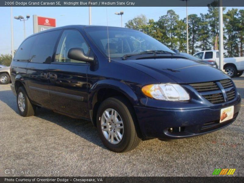 Midnight Blue Pearl / Medium Slate Gray 2006 Dodge Grand Caravan SE