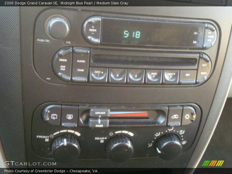 Midnight Blue Pearl / Medium Slate Gray 2006 Dodge Grand Caravan SE