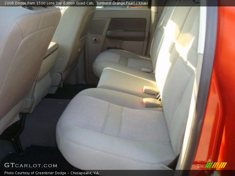Sunburst Orange Pearl / Khaki 2008 Dodge Ram 1500 Lone Star Edition Quad Cab