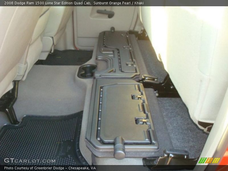 Sunburst Orange Pearl / Khaki 2008 Dodge Ram 1500 Lone Star Edition Quad Cab