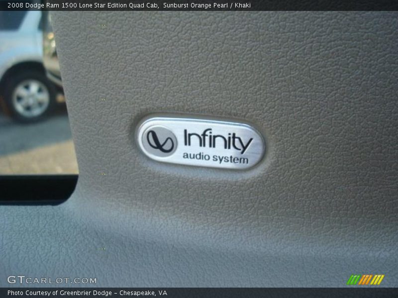 Sunburst Orange Pearl / Khaki 2008 Dodge Ram 1500 Lone Star Edition Quad Cab