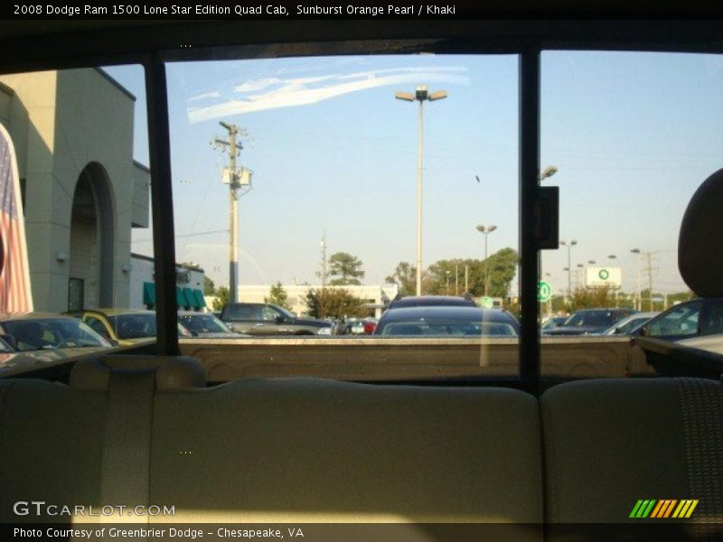 Sunburst Orange Pearl / Khaki 2008 Dodge Ram 1500 Lone Star Edition Quad Cab