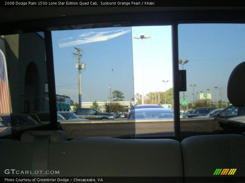 Sunburst Orange Pearl / Khaki 2008 Dodge Ram 1500 Lone Star Edition Quad Cab