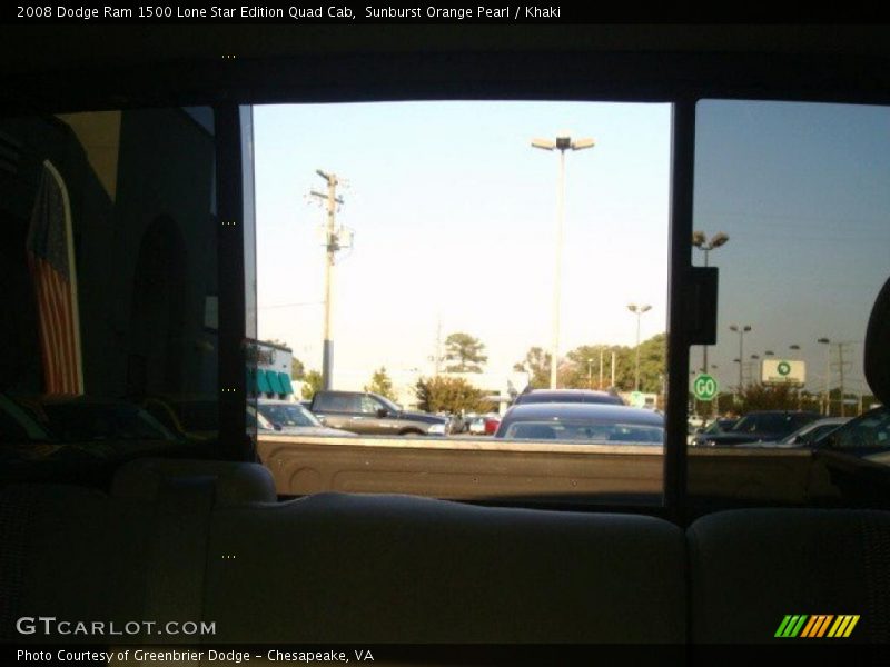Sunburst Orange Pearl / Khaki 2008 Dodge Ram 1500 Lone Star Edition Quad Cab