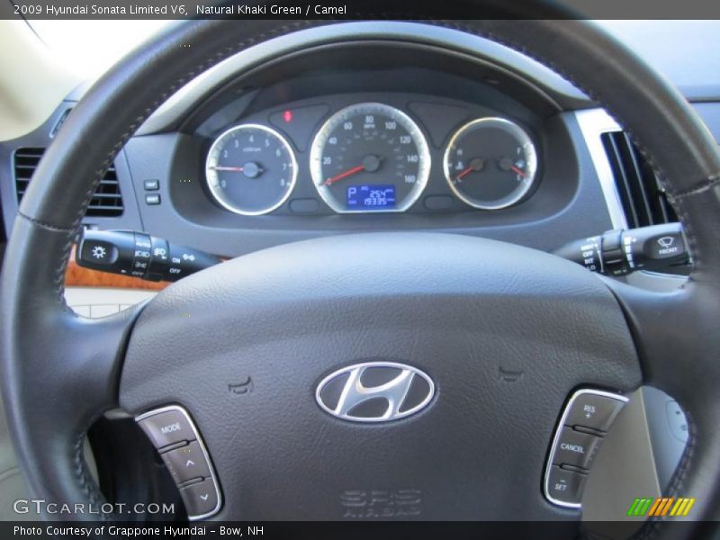 Natural Khaki Green / Camel 2009 Hyundai Sonata Limited V6
