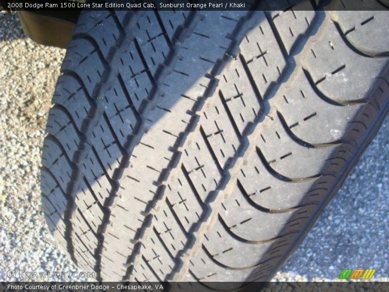 Sunburst Orange Pearl / Khaki 2008 Dodge Ram 1500 Lone Star Edition Quad Cab