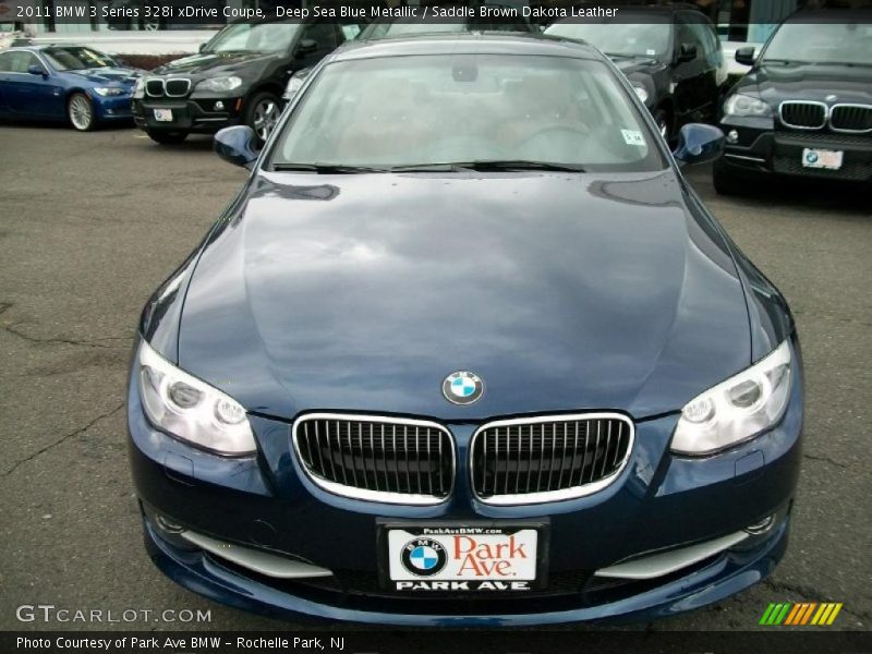 Deep Sea Blue Metallic / Saddle Brown Dakota Leather 2011 BMW 3 Series 328i xDrive Coupe