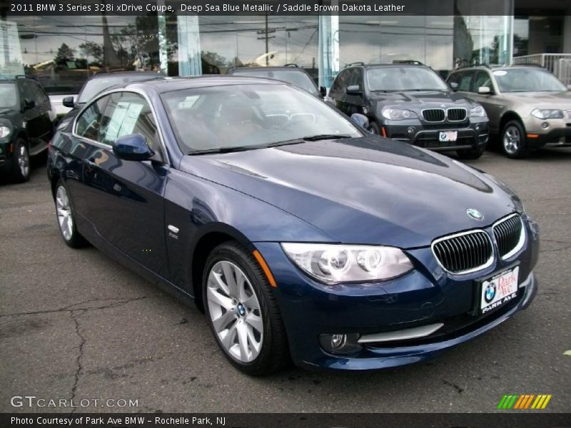 Deep Sea Blue Metallic / Saddle Brown Dakota Leather 2011 BMW 3 Series 328i xDrive Coupe