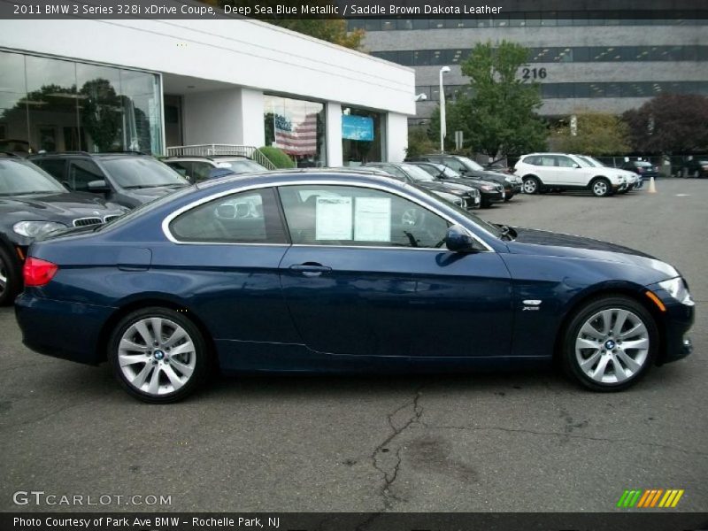Deep Sea Blue Metallic / Saddle Brown Dakota Leather 2011 BMW 3 Series 328i xDrive Coupe