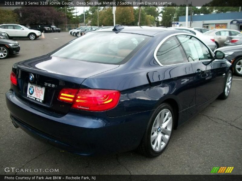 Deep Sea Blue Metallic / Saddle Brown Dakota Leather 2011 BMW 3 Series 328i xDrive Coupe