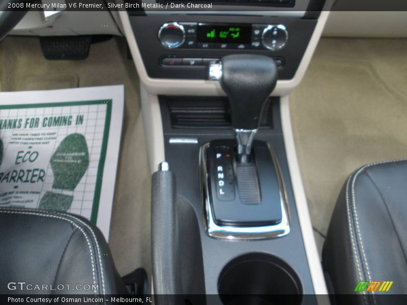 Silver Birch Metallic / Dark Charcoal 2008 Mercury Milan V6 Premier