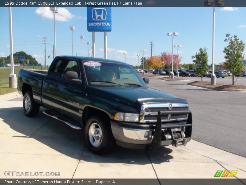 Forest Green Pearl / Camel/Tan 1999 Dodge Ram 1500 SLT Extended Cab