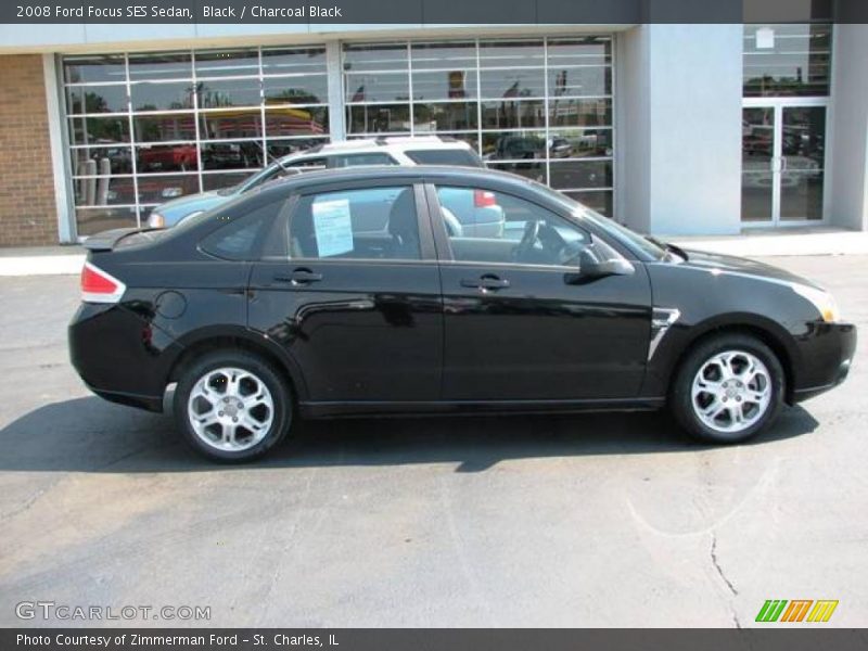 Black / Charcoal Black 2008 Ford Focus SES Sedan