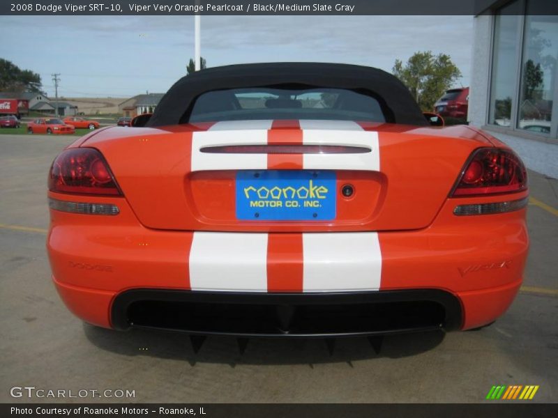 Viper Very Orange Pearlcoat / Black/Medium Slate Gray 2008 Dodge Viper SRT-10