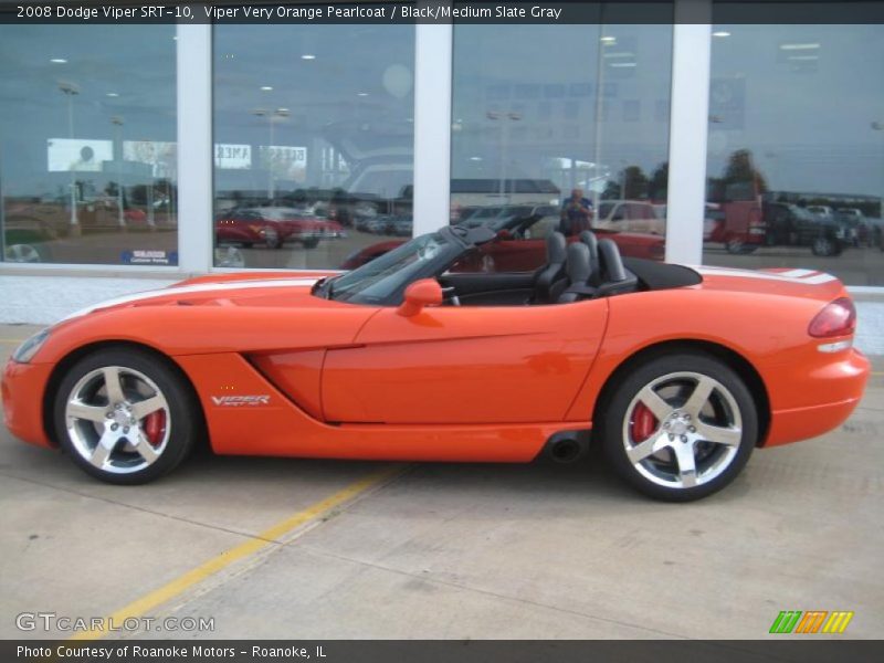 Viper Very Orange Pearlcoat / Black/Medium Slate Gray 2008 Dodge Viper SRT-10