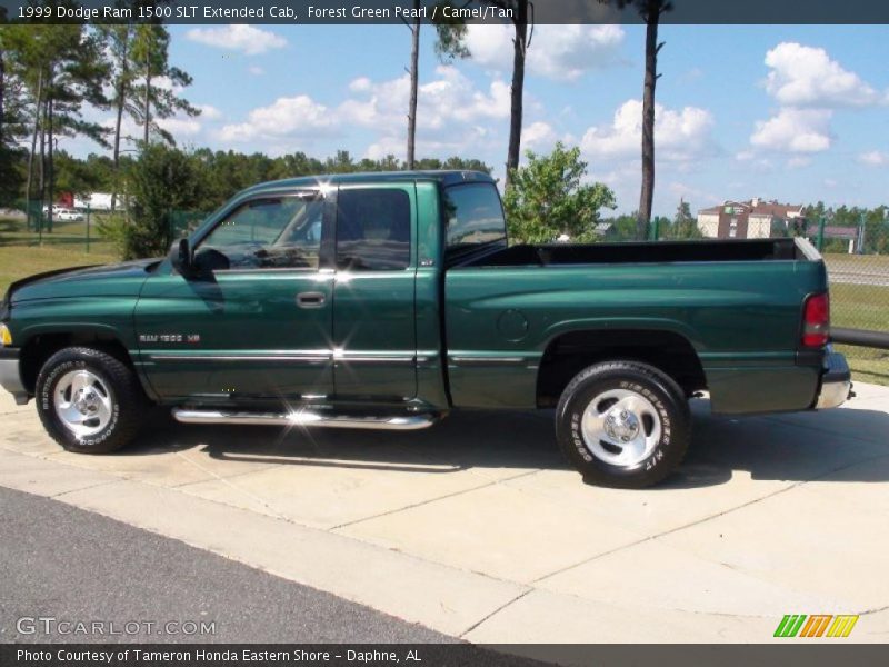 Forest Green Pearl / Camel/Tan 1999 Dodge Ram 1500 SLT Extended Cab