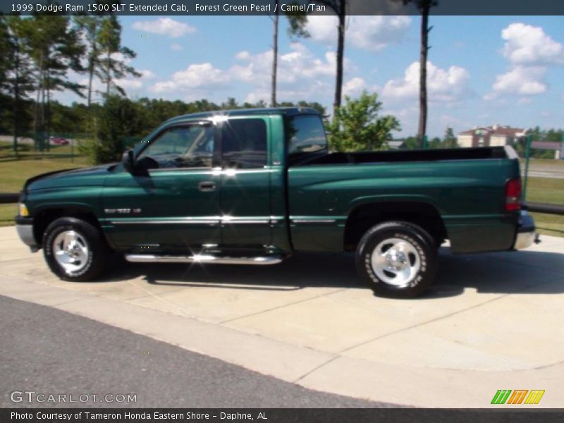 Forest Green Pearl / Camel/Tan 1999 Dodge Ram 1500 SLT Extended Cab